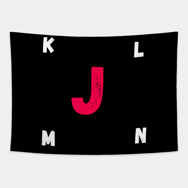 letter J Tapestry by Bayane