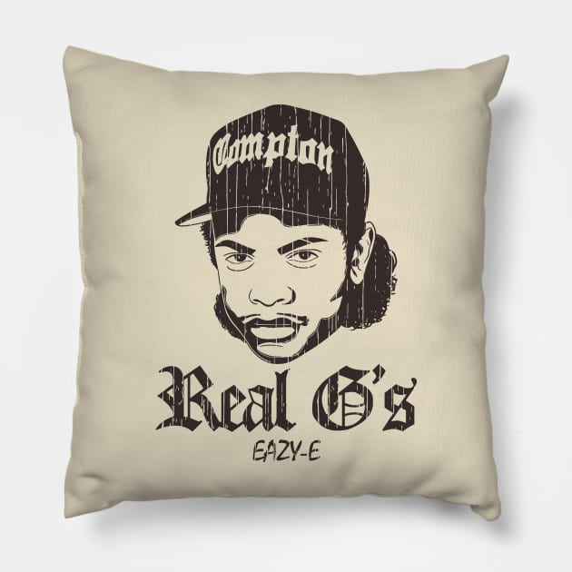 Retro Real Eazy-E Pillow by Radenpatah