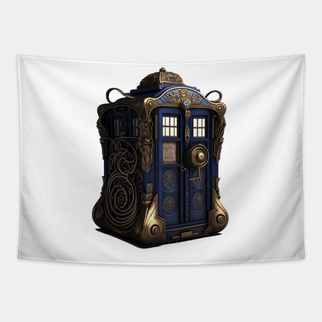 Steampunk Time-Traveler Tapestry by Crew