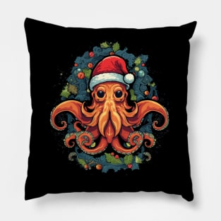 Octopus Christmas Pillow