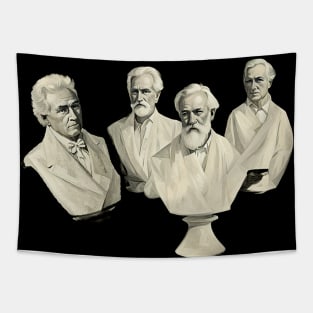 Elderly white-haired gentlemen honored Tapestry