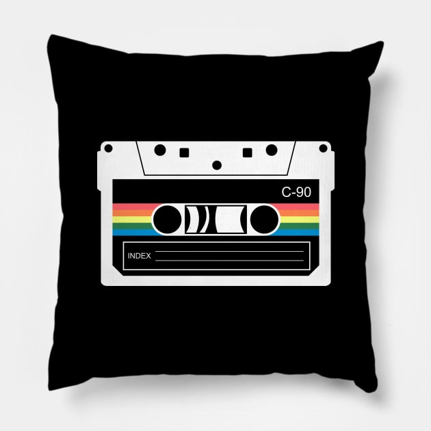 90s vintage Cassette Pillow by ElectricPeacock