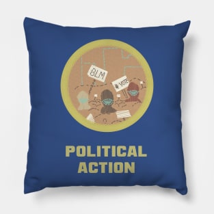 Merit Badge for Political Action Pillow