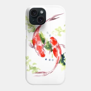 Ying and Yang Feng Shui Koi Phone Case