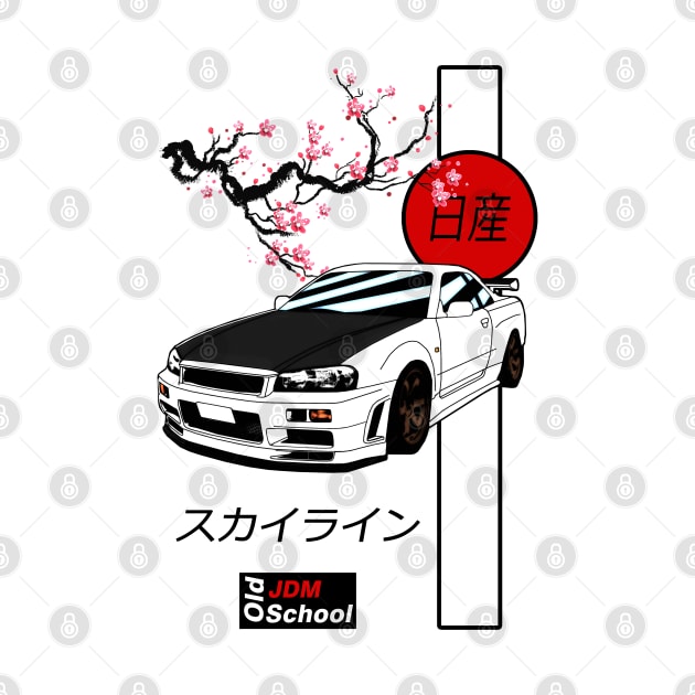 JDM R34 Red Sun Edition by OSJ Store