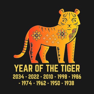 Year of The Tiger Chinese Zodiac Sign T-Shirt