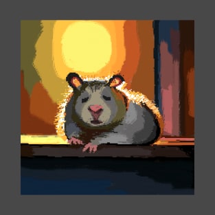 Sleepy hamster pixel art T-Shirt