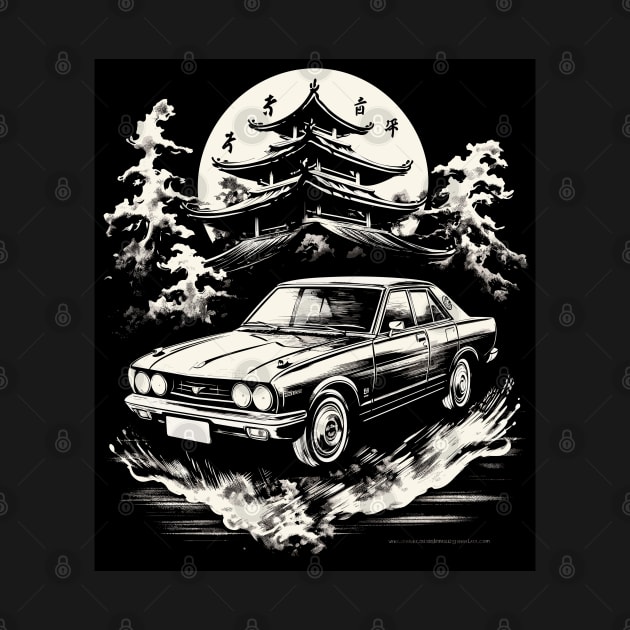 Racing Vintage JDM cars Retro Japanese Domestic Market by RetroZin