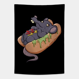 Hot Dog Rat Tapestry