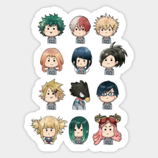 boku no hero academia stickers teepublic