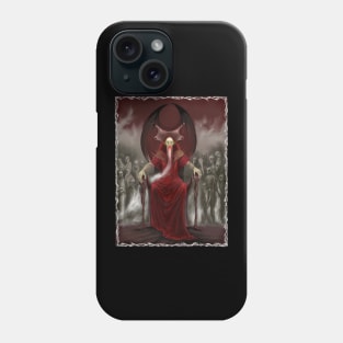 Blood Reign (wh border) hoodie (back design) by Justyna Koziczak Phone Case