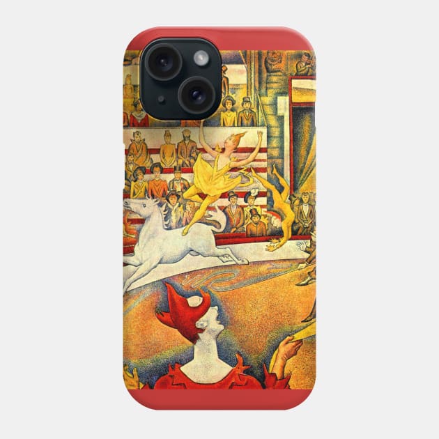 The Circus by Georges Seurat Phone Case by MasterpieceCafe