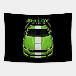 Ford Mustang Shelby GT350 2015 - 2020 - Grabber Lime - White Stripes Tapestry