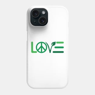 LOVE (Peace & Vegan) Phone Case