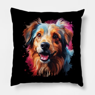 Australian Terrier Rainbow Pillow