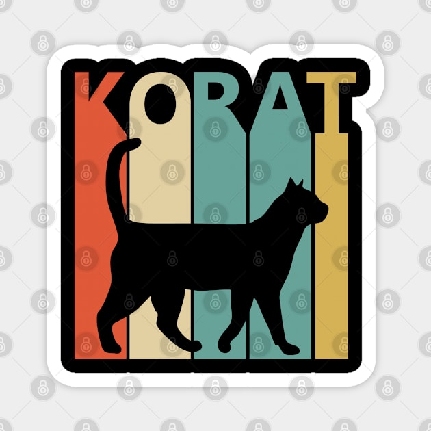 Vintage Korat Cat Owner Gift Magnet by GWENT