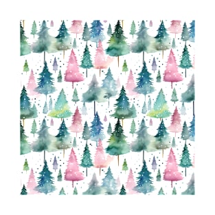 Christmas watercolor pattern #2 T-Shirt