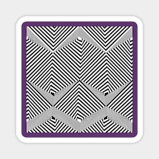 optical illusion pattern Magnet