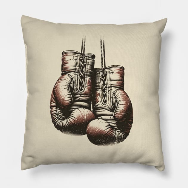 Boxing Gloves Pillow by Delicious Art