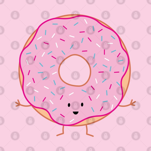 Pink Sprinkled Donut | by queenie's cards by queenie's cards