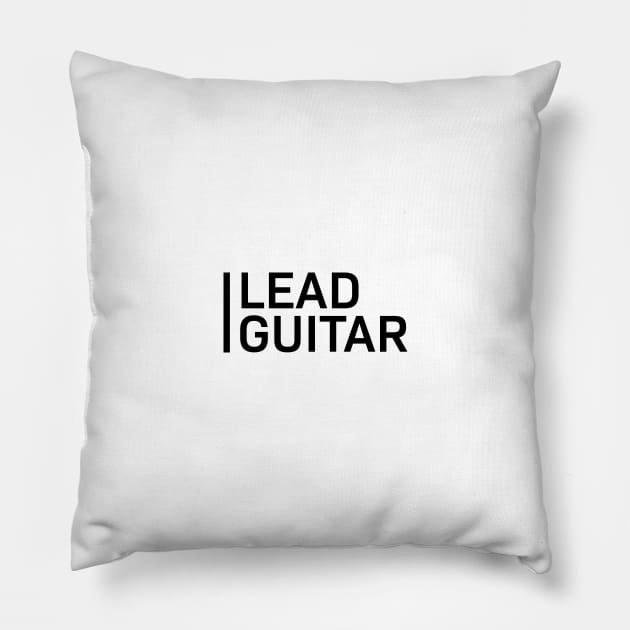 Lead Guitar Light Theme Pillow by nightsworthy