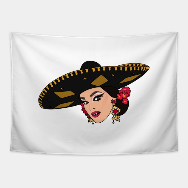 Valentina | Mexicana Tapestry by Jakmalone