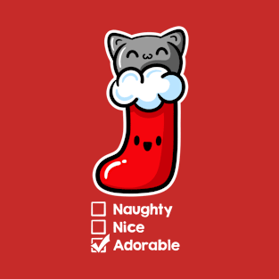 Cat in Stocking T-Shirt