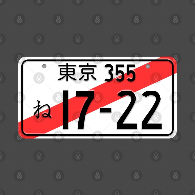 JDM Licence Plate Temporary Import by Cerealbox Labs