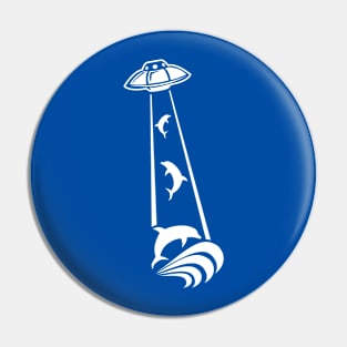 UFO Dolphin Abduction Pin