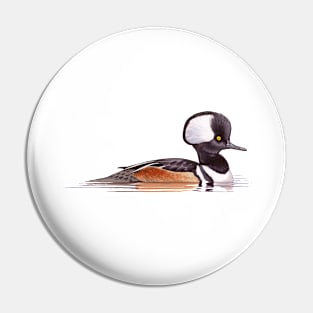 Hooded Merganser Pin