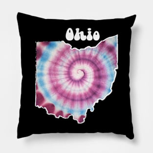 Ohio Tie Dye Pillow