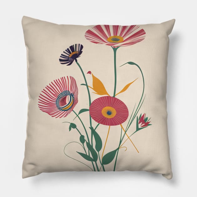 Floral Dreams #3 Pillow by Sibilla Borges