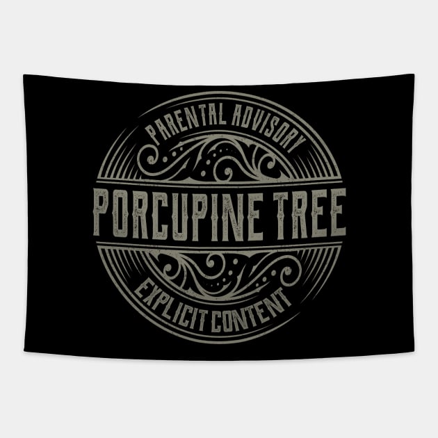 Porcupine Tree Vintage Ornament Tapestry by irbey