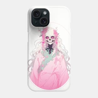 Kawaii Blossom Skeleton Phone Case