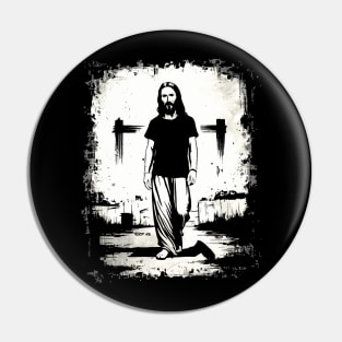 Jesus Walks With You Pin