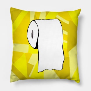 Yellow Toilet Paper Pillow