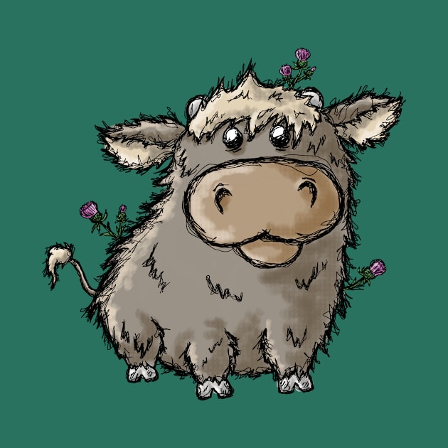 Highland Cow by MandrakeCC