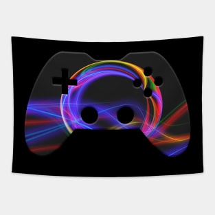 Gamer Design - Christmas Lights - Graphic Winter Gift Tapestry