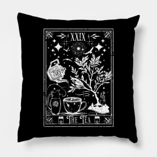 The Tea Tarot Card Pillow