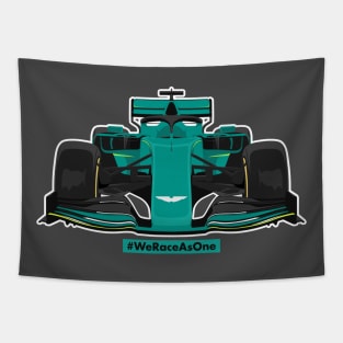 Formula car one f 1 we race as one racing martin Tapestry