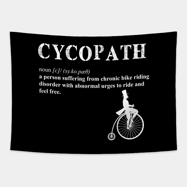 Cycling Cycopath II Definition Tapestry by inkstyl