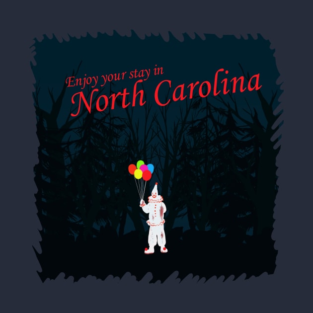 The North Carolina Woods Clown by chalkyjustice