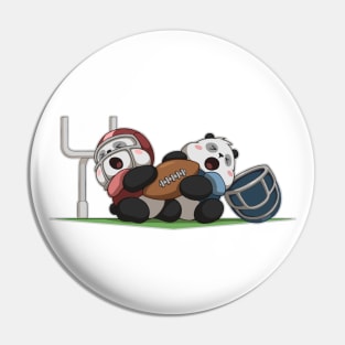 Football Pandas Pin