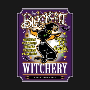 Jim8ball - Black Cat Witchery T-Shirt