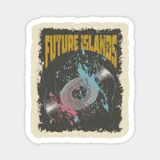 Future Islands Vintage Vynil Magnet