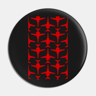 B-1 Lancer - Red & White Pattern Unswept Design Pin