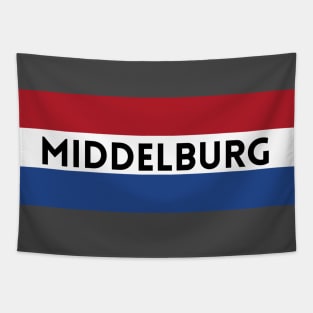 Middelburg City in Dutch Flag Tapestry