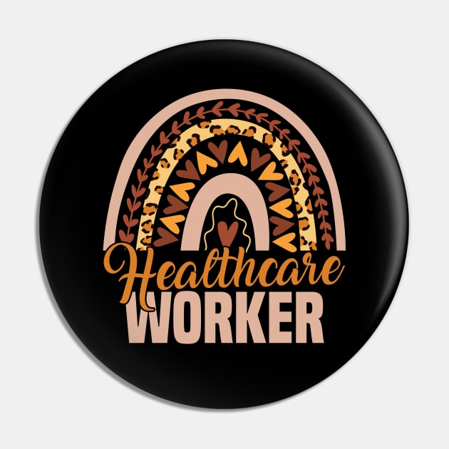 Healthcare Worker Rainbow Pin by White Martian