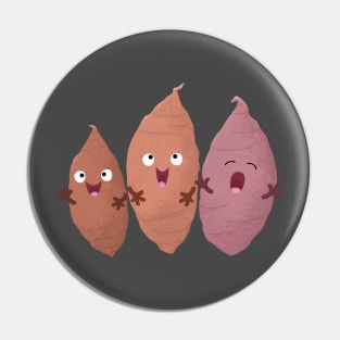 Cute singing sweet potatoes trio cartoon Pin