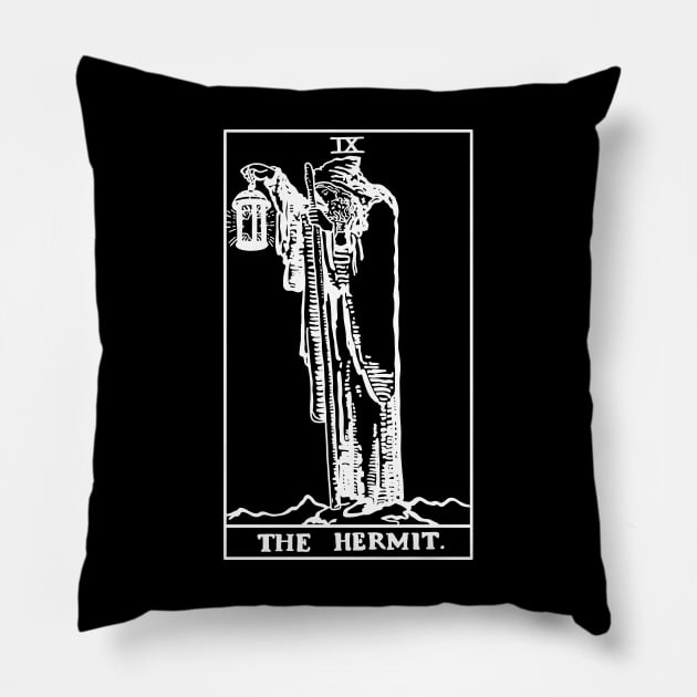 Tarot card The Hermit Pillow by valentinahramov